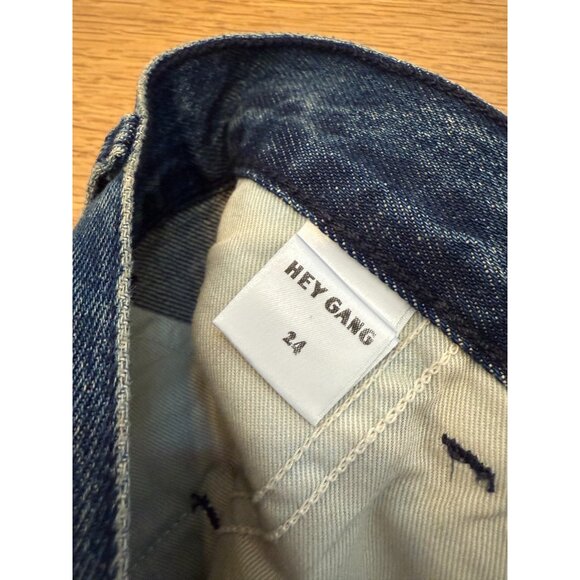 NWT Hey Gang Buckle Back Trouser in Denim - Picture 6 of 7